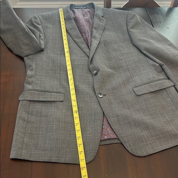 PENGUIN Men’s Gray Wool Blend Sport Coat Blazer 46R Office Work - Picture 16 of 16